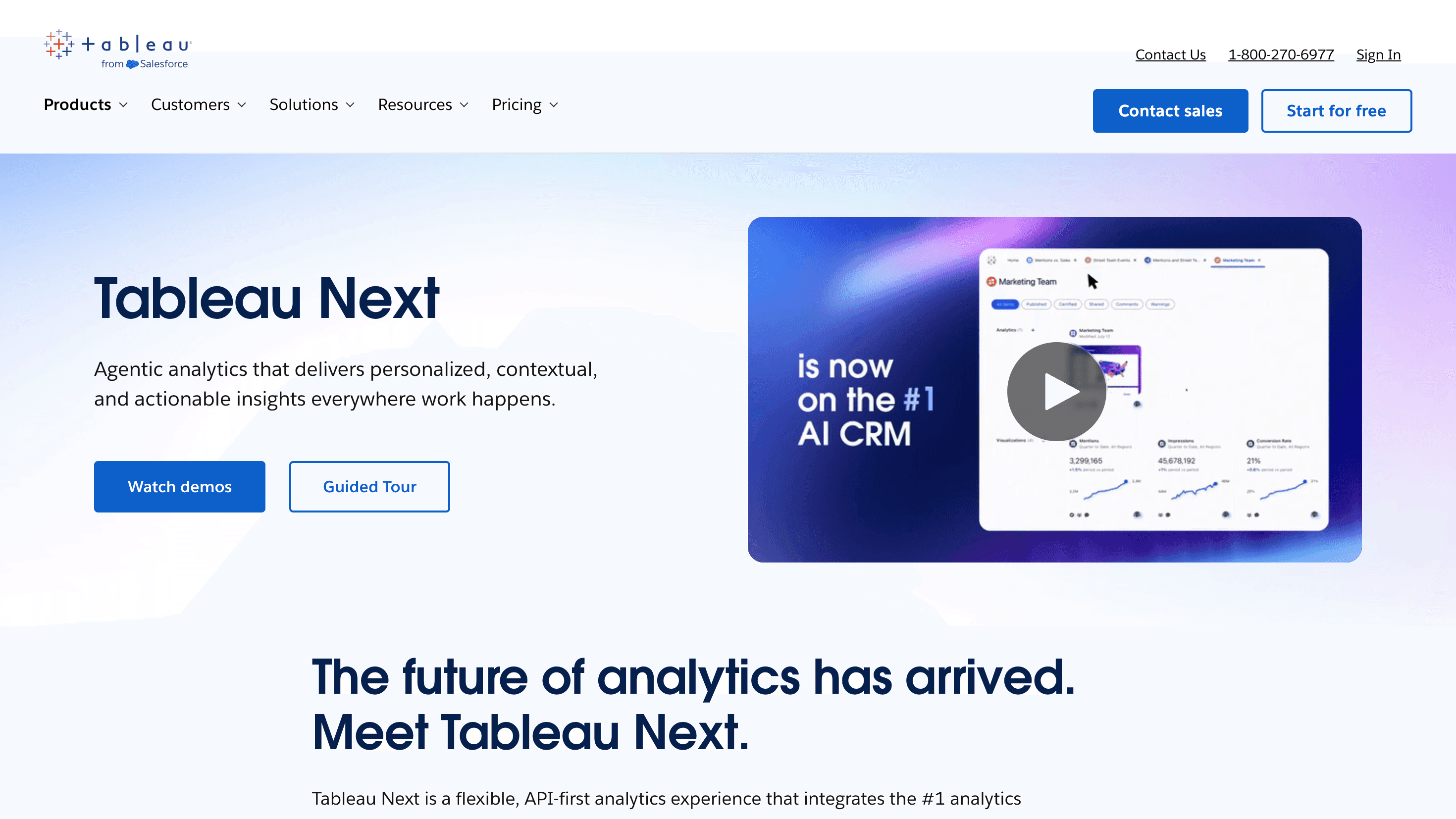 Tableau with Einstein analytics dashboard interface demonstrating AI powered insights and semantic data modeling within the Salesforce ecosystem.