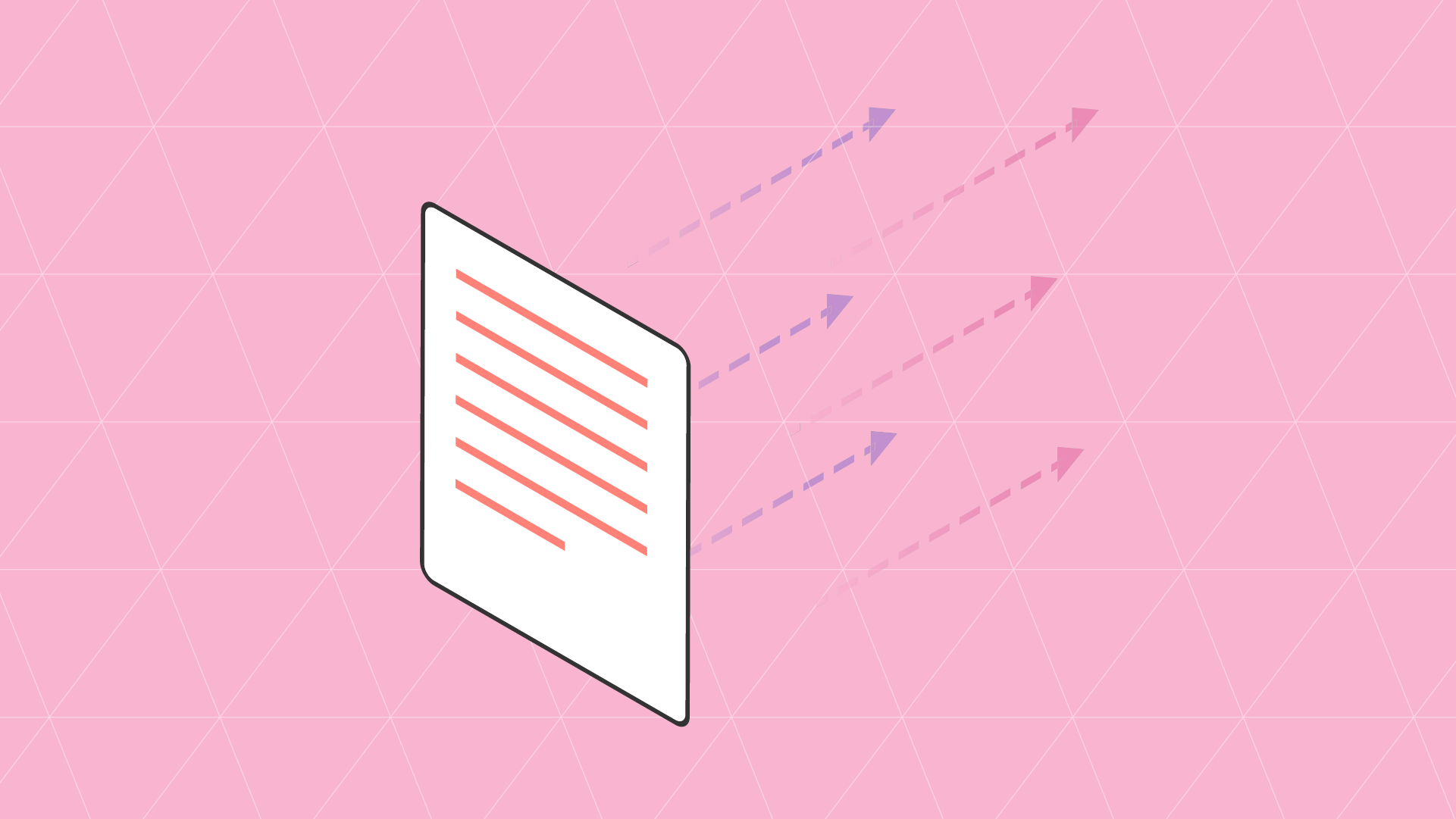 Isometric illustration showing a business document (representing EDI) being resisted or held back by multiple dashed, colored arrows (representing the hidden forces preserving legacy B2B technology).