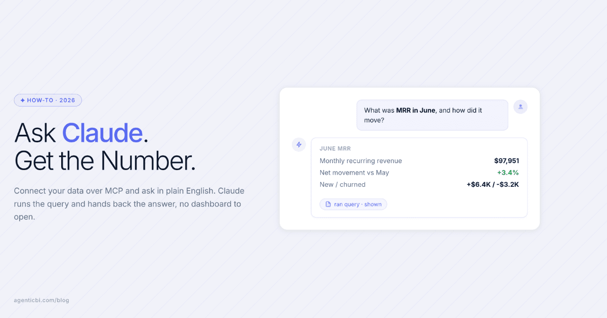 Connect your data to Claude as an MCP server