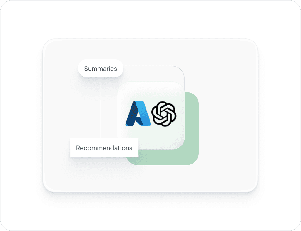 Logos with labels "Summaries" and "Recommendations".