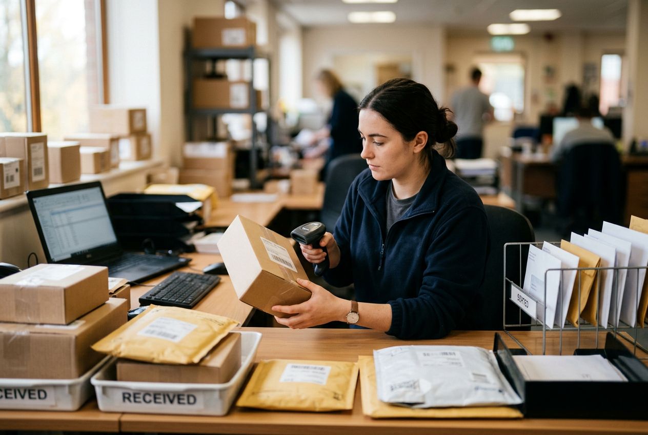 Réception, tri et numérisation du courrier professionnel