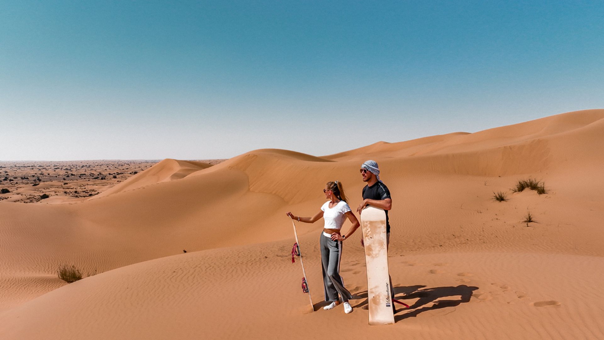 Dubai Desert Safari Sandboarding