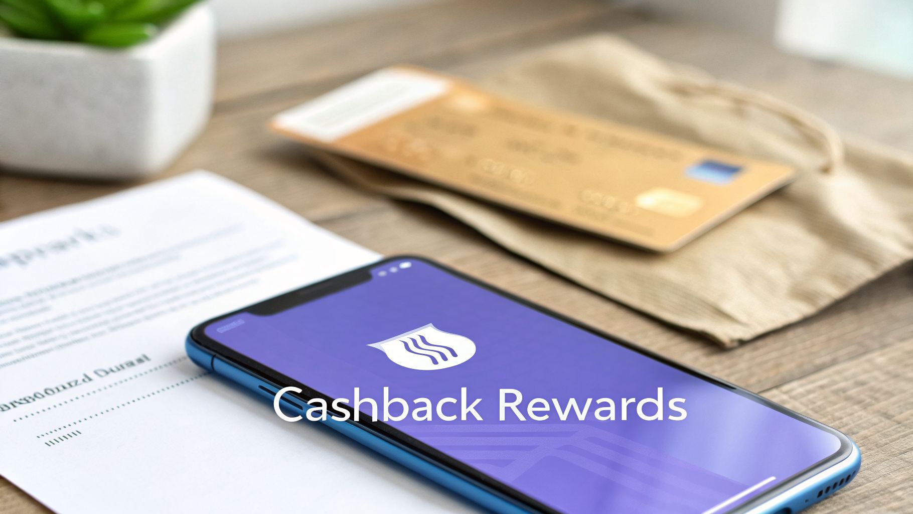 A smartphone displays a 