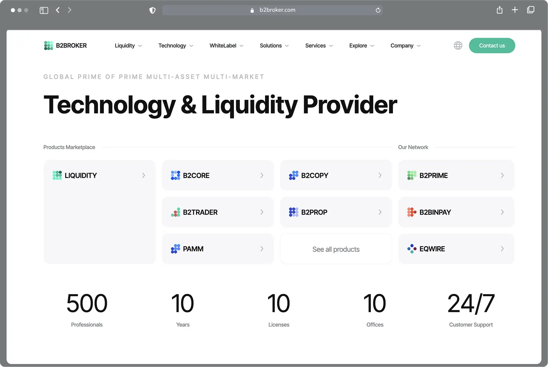WSA website example