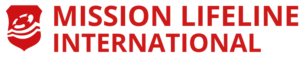 Rotes Logo der Seenotrettung Mission Lifeline