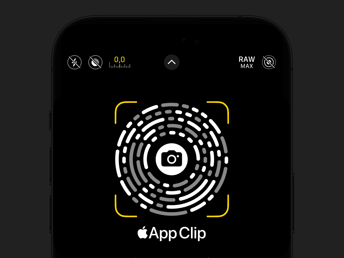 App Clip scanning code