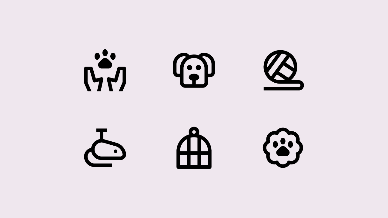 Nova Line Animal Icon Set