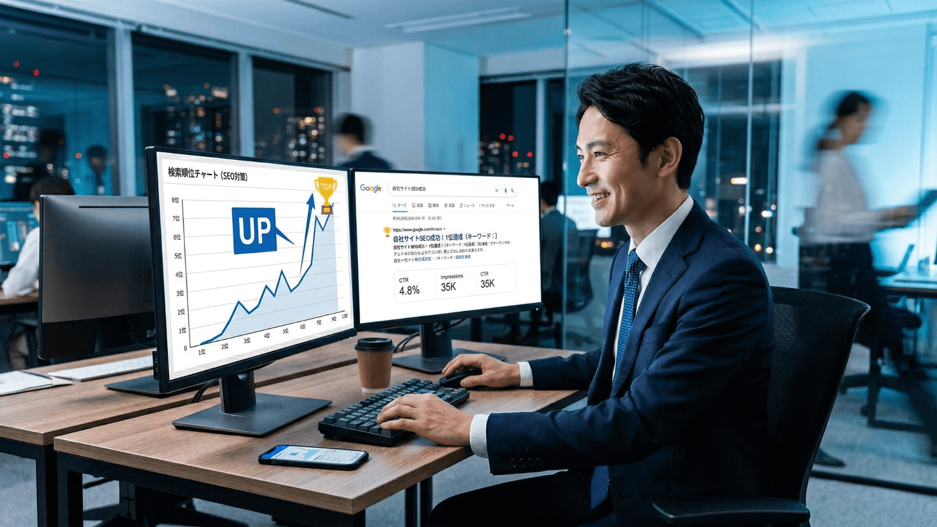 速報×医師監修SEOで成果が出て喜ぶSEO担当｜メディコレWEBは判決当日に脳神経外科専門医の監修記事を公開し、大手メディアを上回る検索順位を獲得した