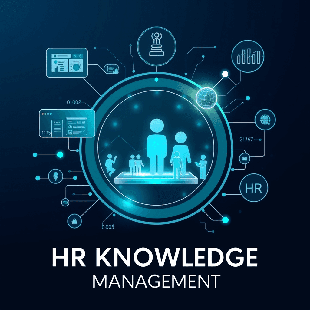 Enterprise RAG / HR knowledge management illustration.