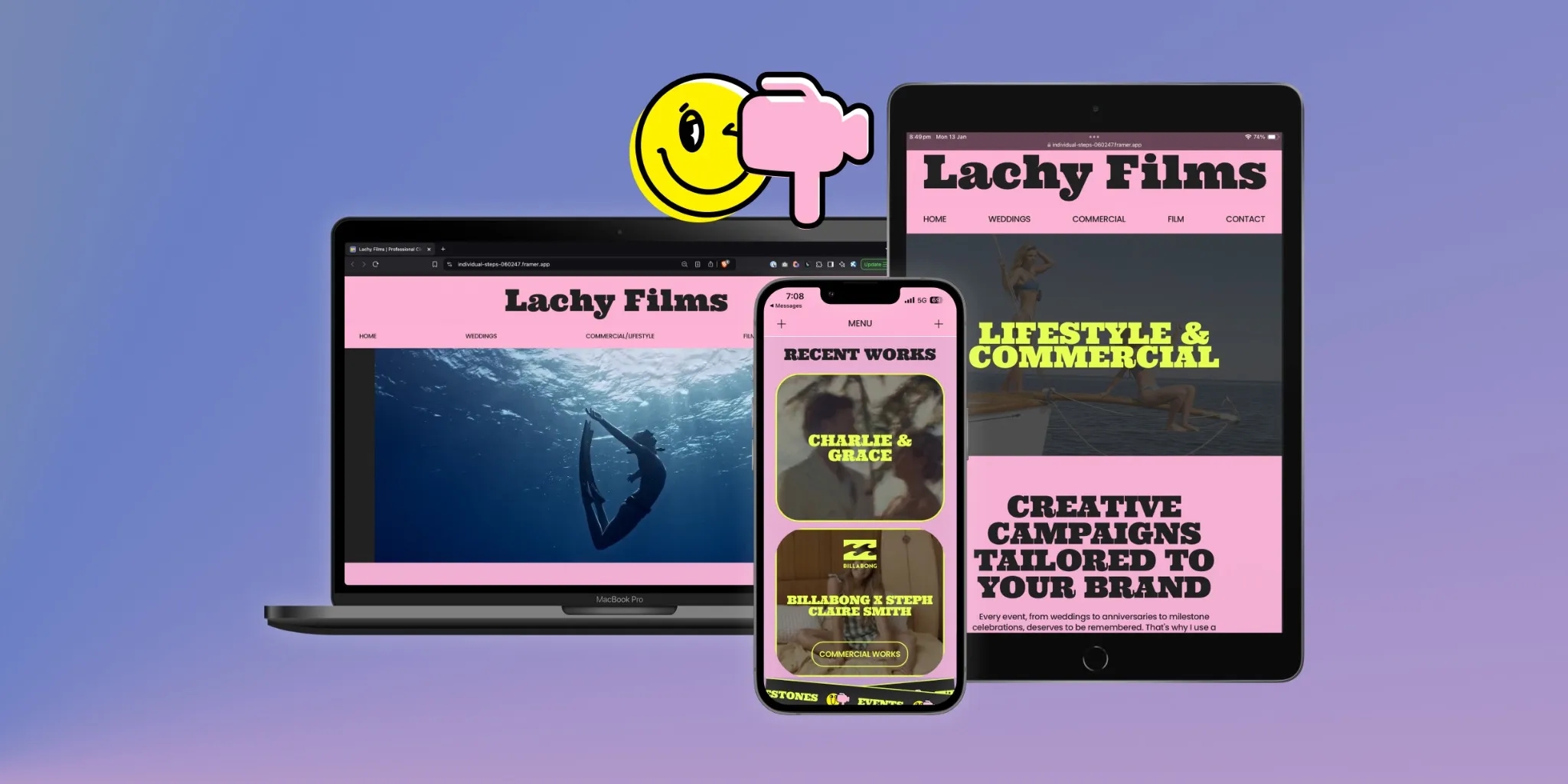 Image Banner | Lachy Films: Playful and Engaging Videography Website Design