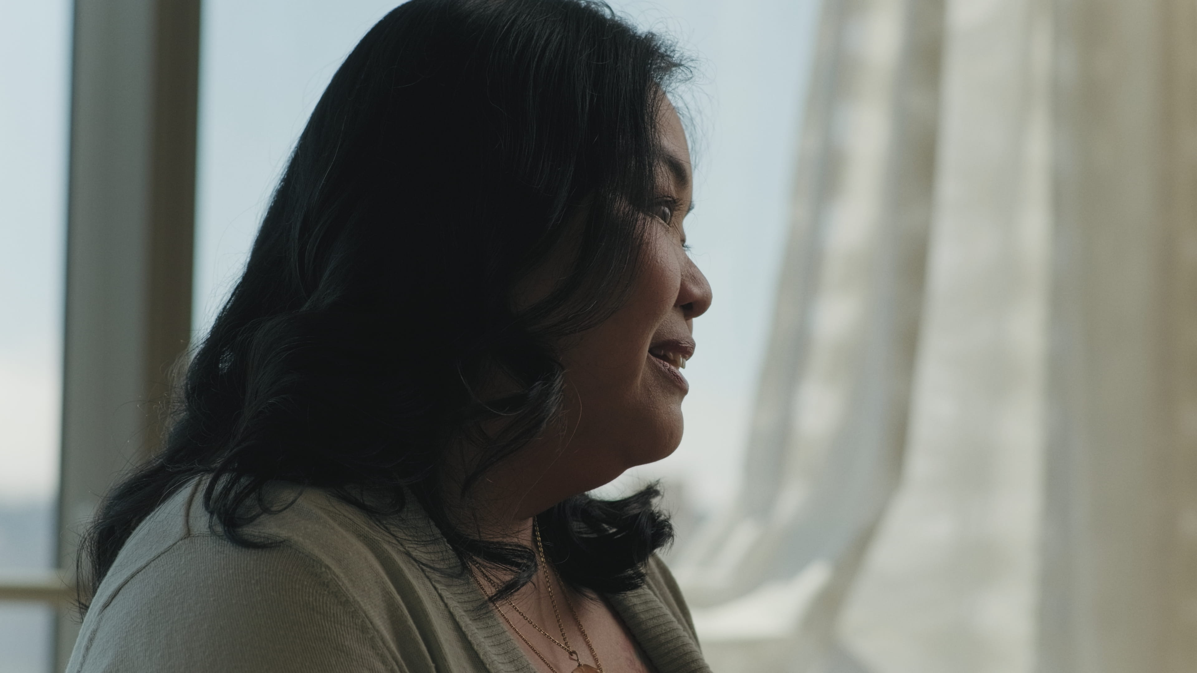 woman speaking during an interview about inclusive management at uber