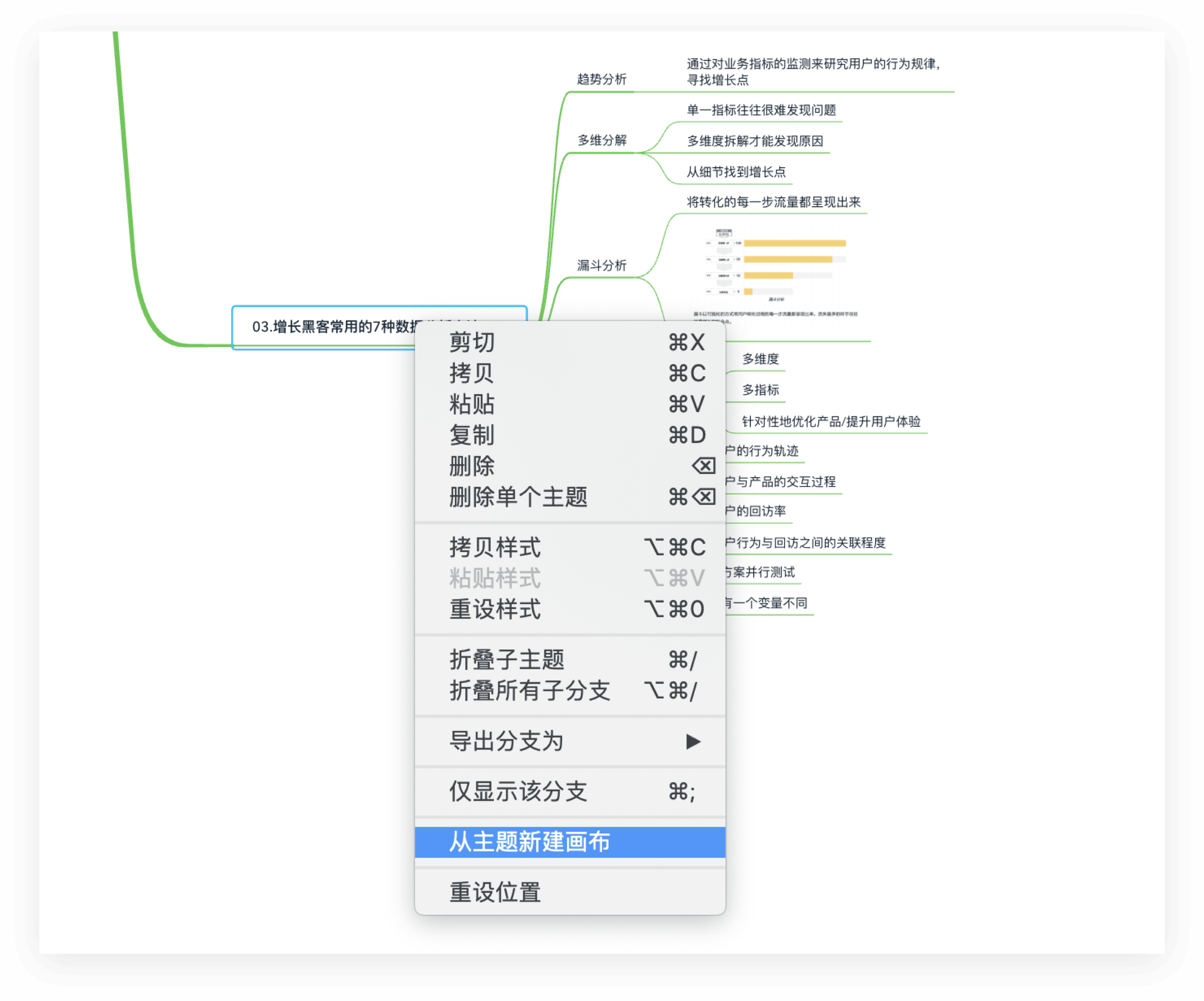思维导图打印设置示例