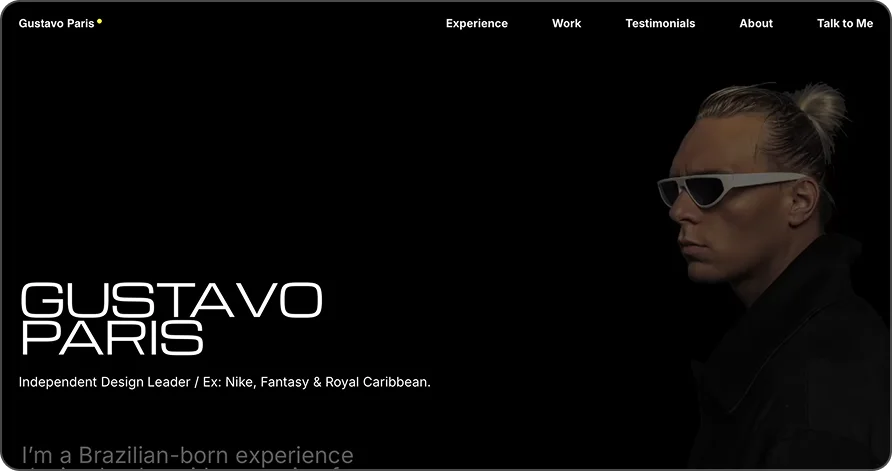 Website mockup home