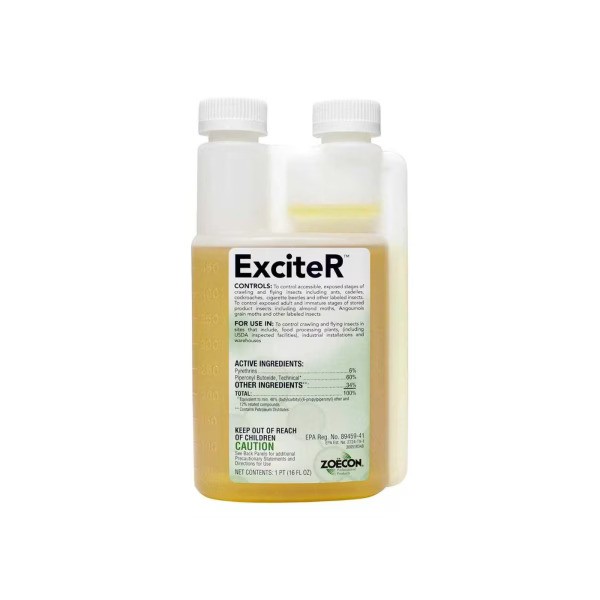 Two bottles of yellow liquid labeled "Lucitel," designed for a specific use.