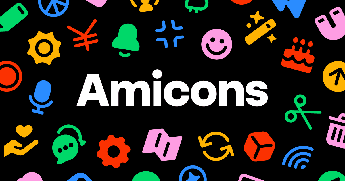 Amicons – 700+ friendly icons for Creators & Teams