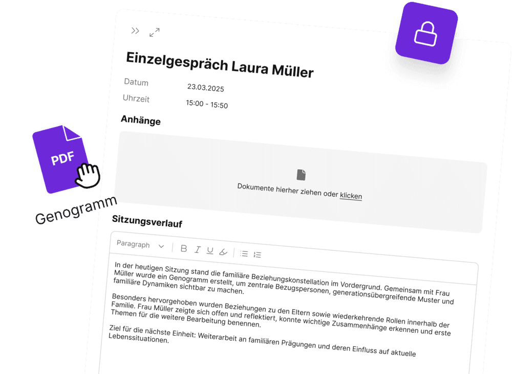 Psychotherapie Software für Dokumentation