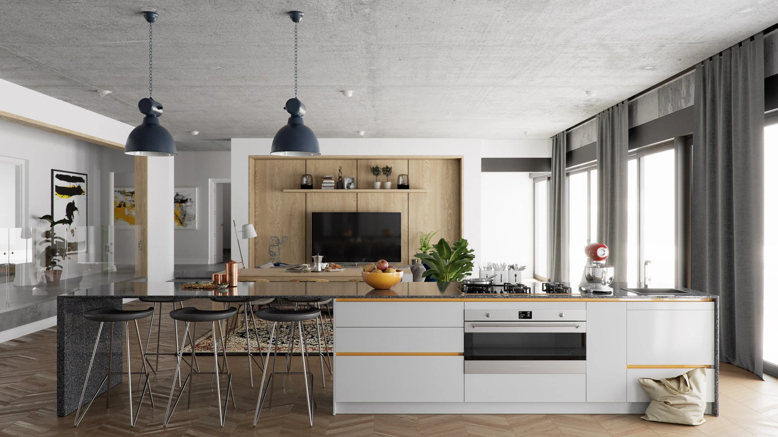 Luxury modern villa with infinity pool overlooking the ocean.