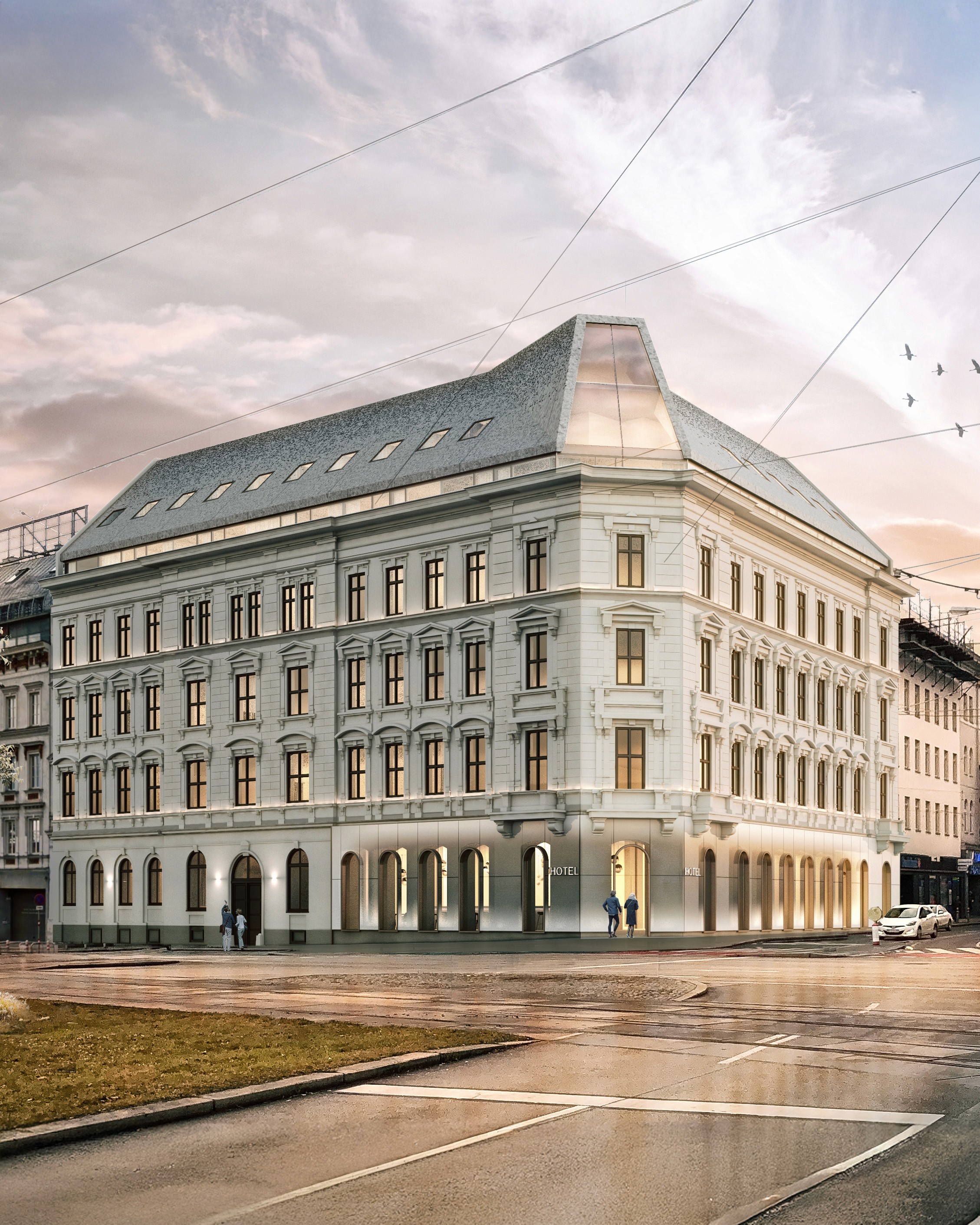 Rendering of The Companion Hotel in Vienna