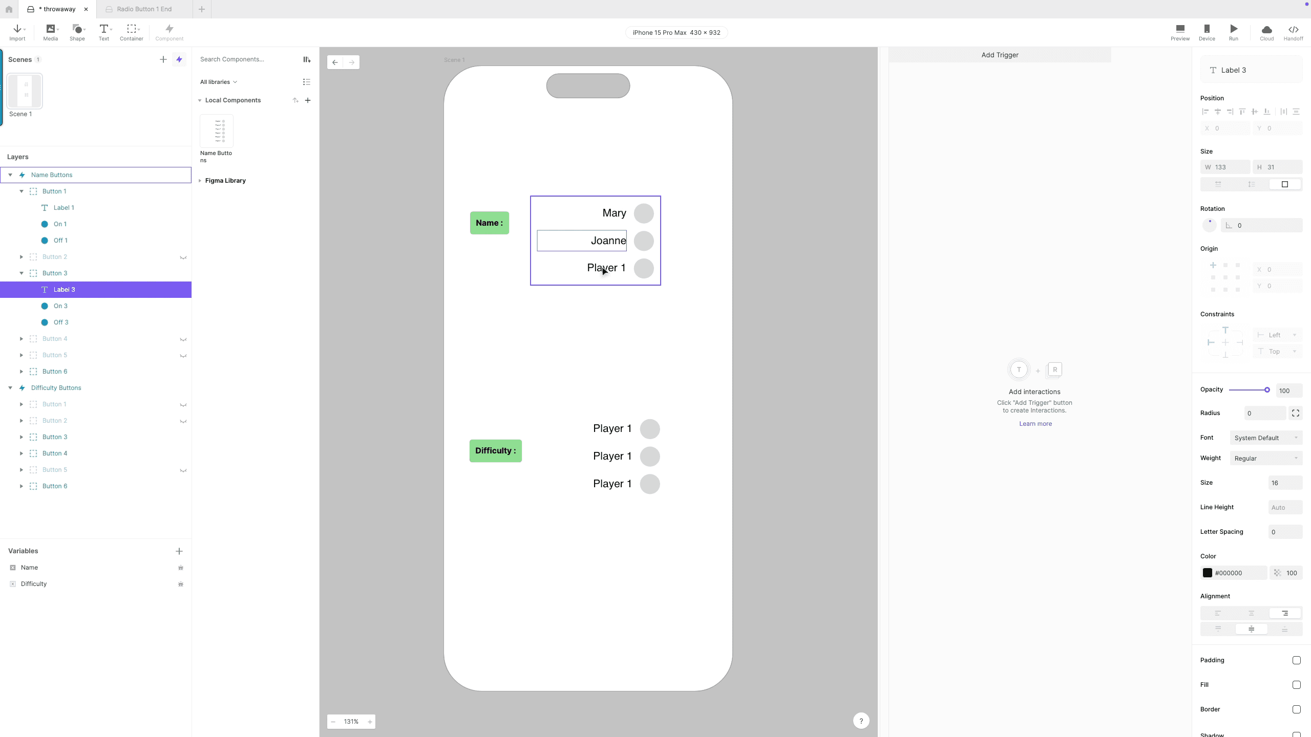 hide layers and rename labels