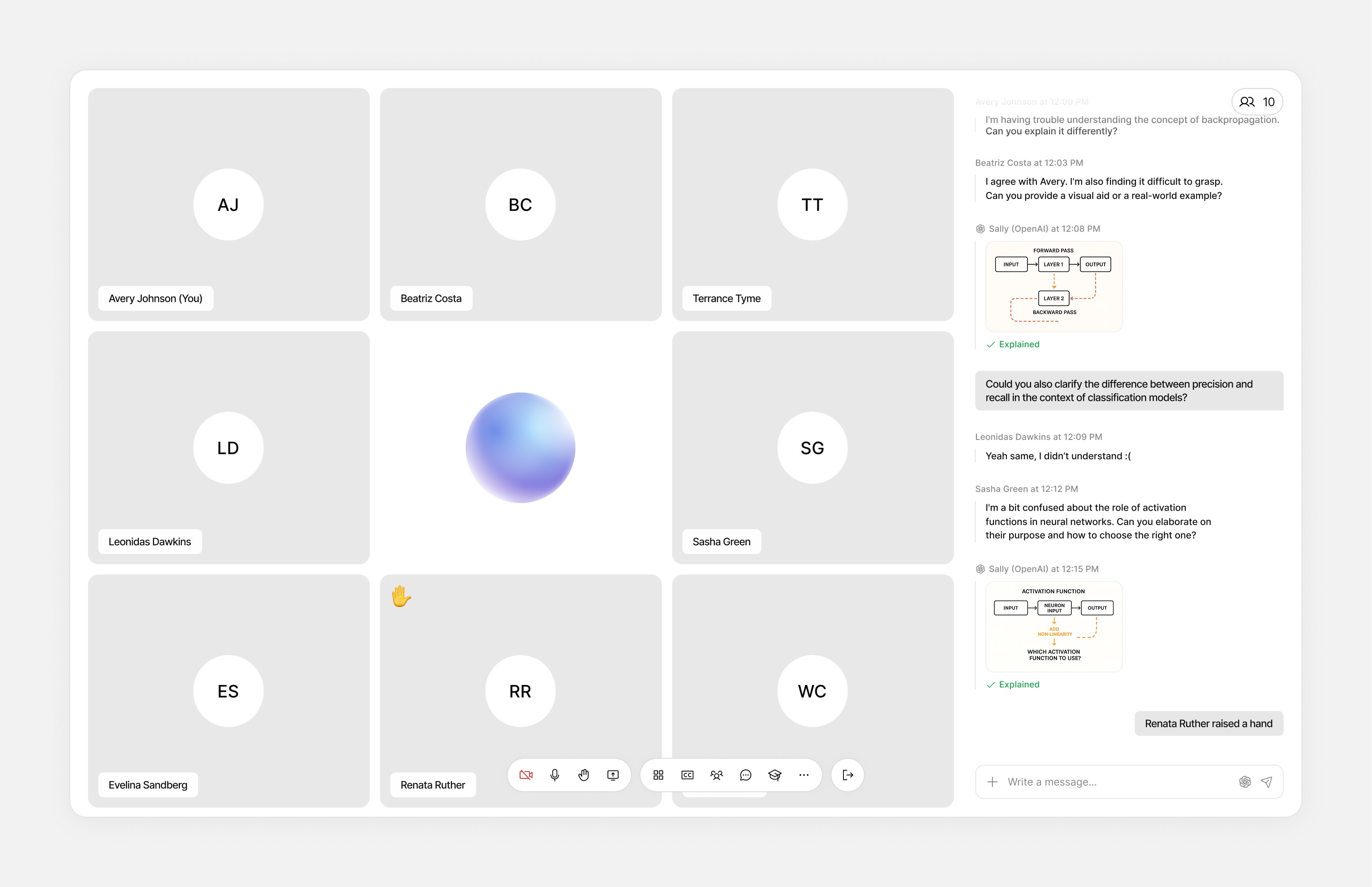 AI Call education UX/UI Project