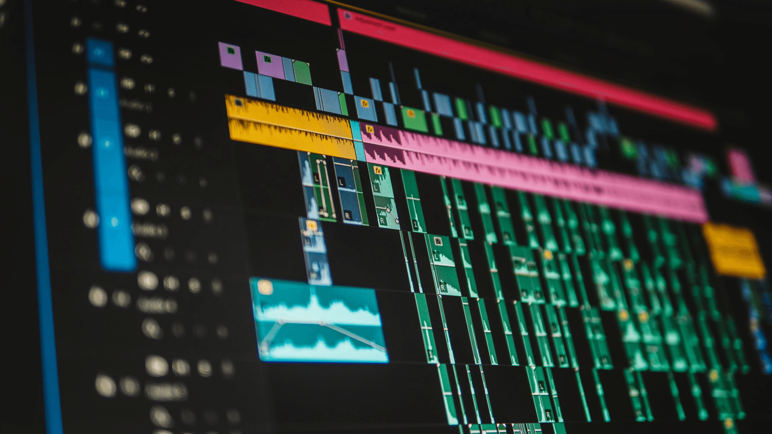 Image shows a video timeline - Best AI Video Enhancer for Beauty Content