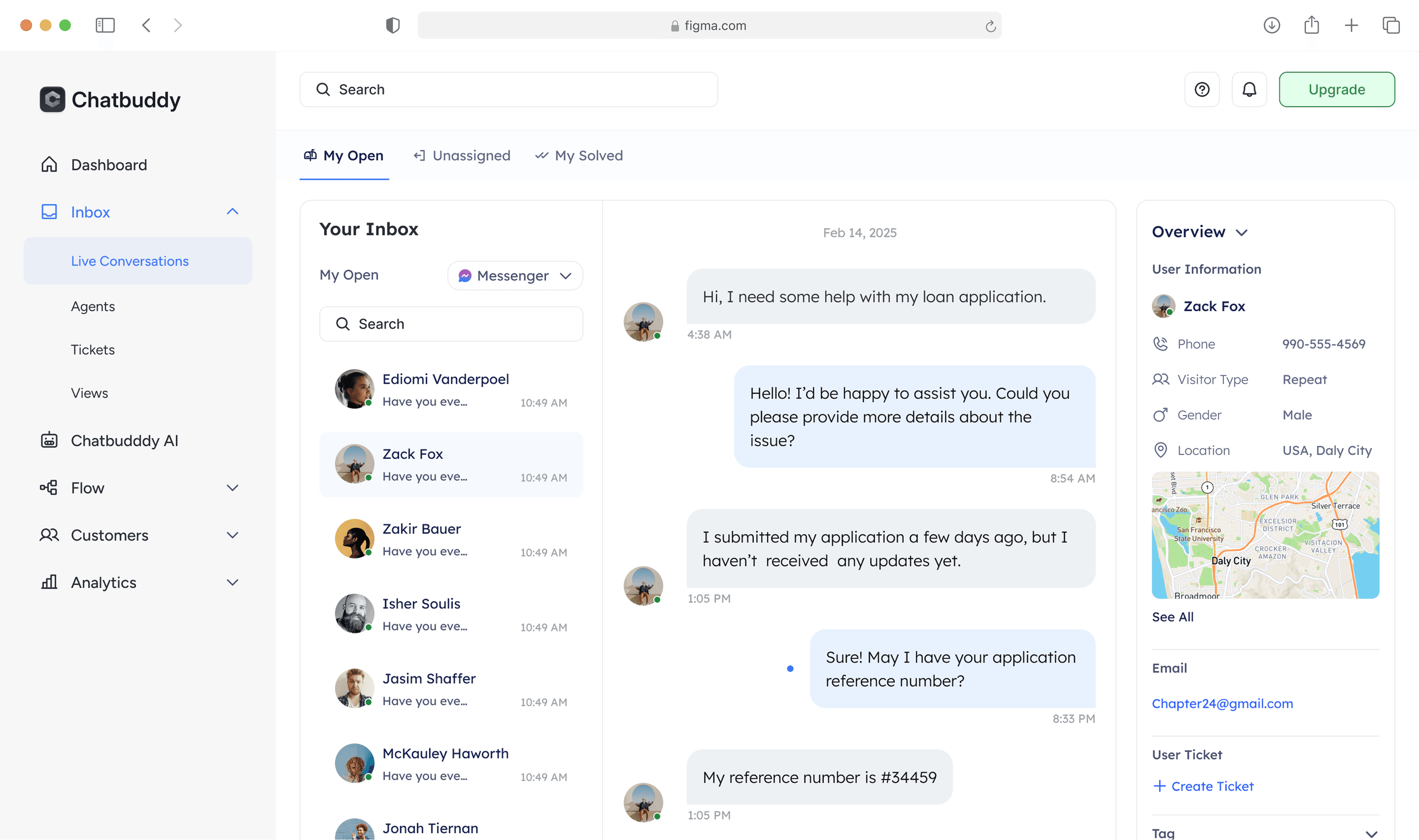 The chat app on Mac shows multiple users participating in a discussion.