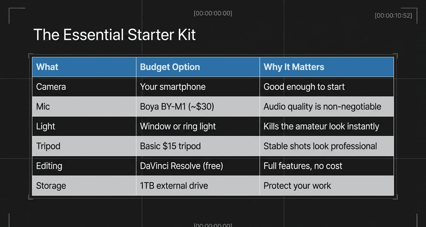 What Equipment Do You Need to Start Video Production