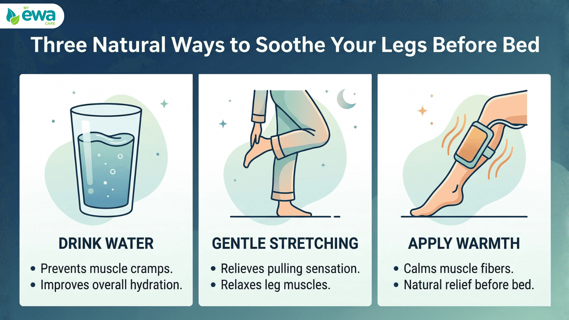 Natural ways to soothe restless legs at night 