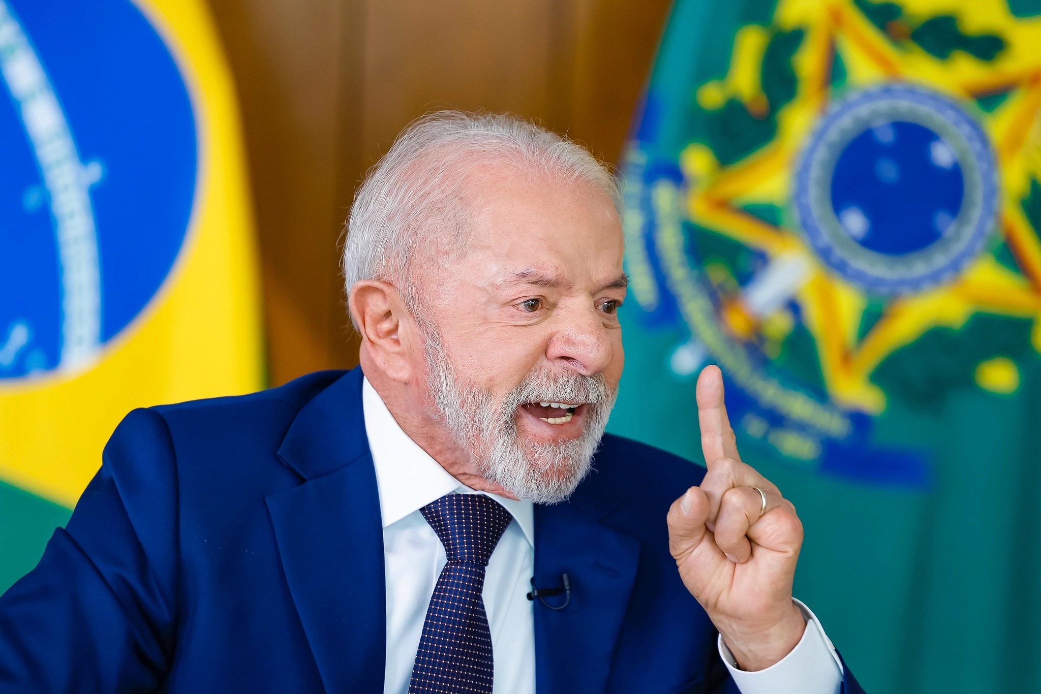 08.04.2026 – Presidente da República, Luiz Inácio Lula da Silva, durante entrevista ao ICL, no Palácio do Planalto. Brasília - DF. Foto: Ricardo Stuckert / PR