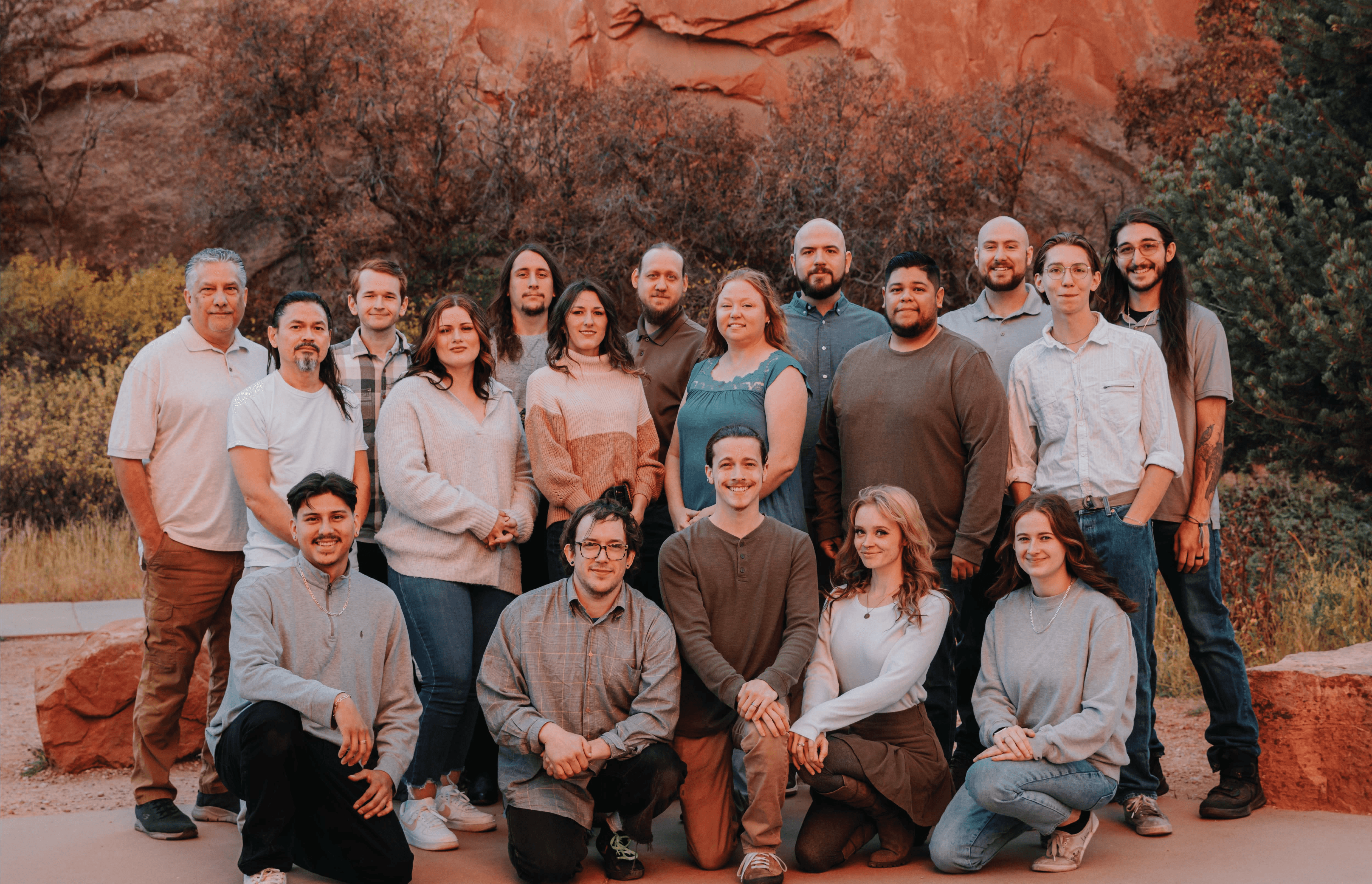 Streetside billboard with flyposters of the Batch.Works brand and illustrations