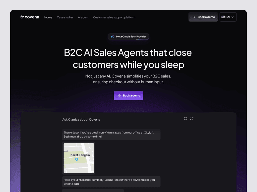 Covena website redesign case study cover