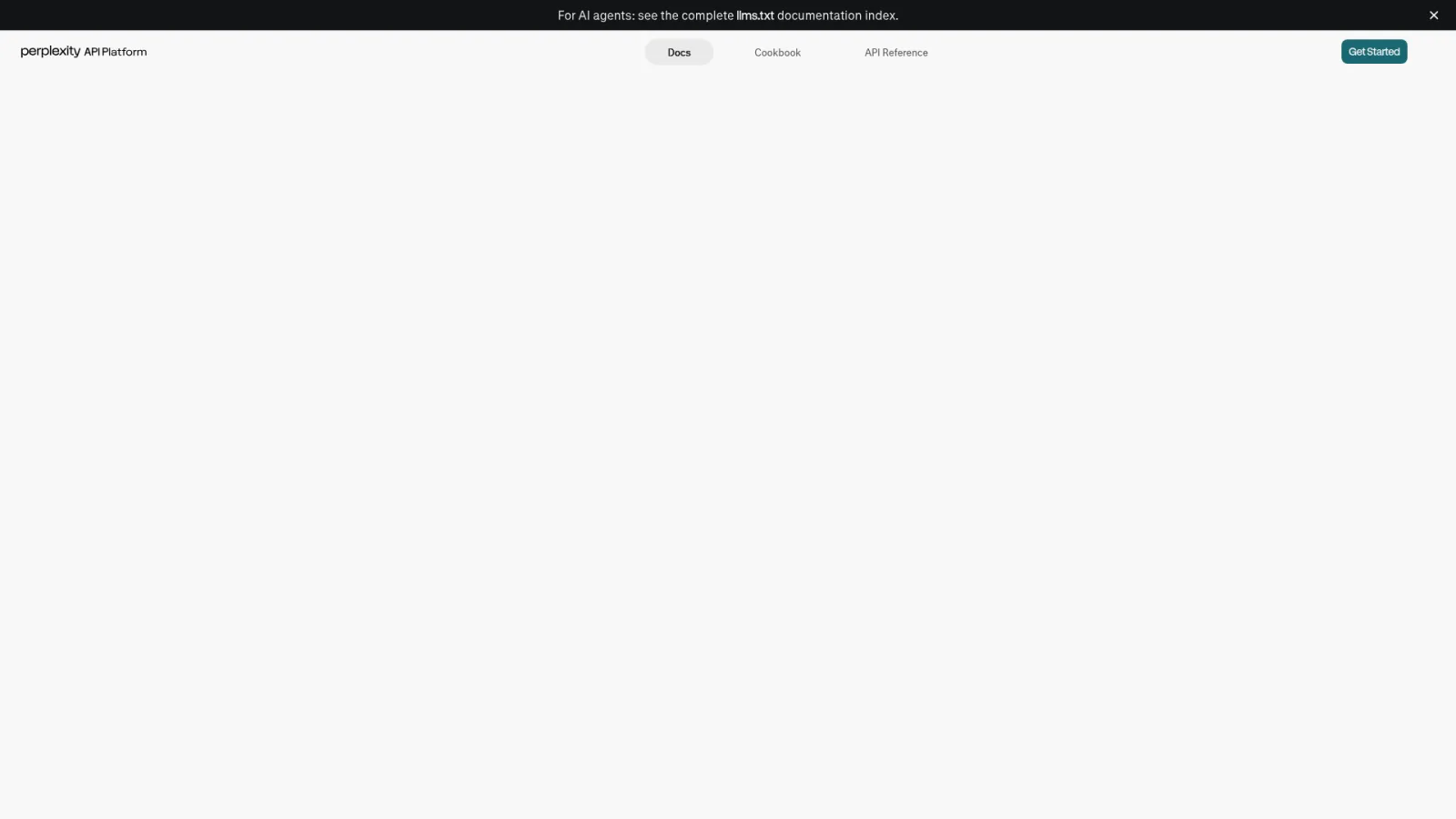 Perplexity crawler documentation page
