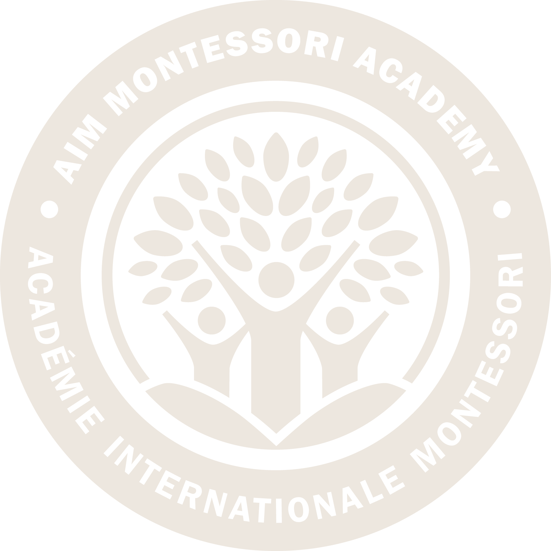 Aim Montessori Academy Badge logo
