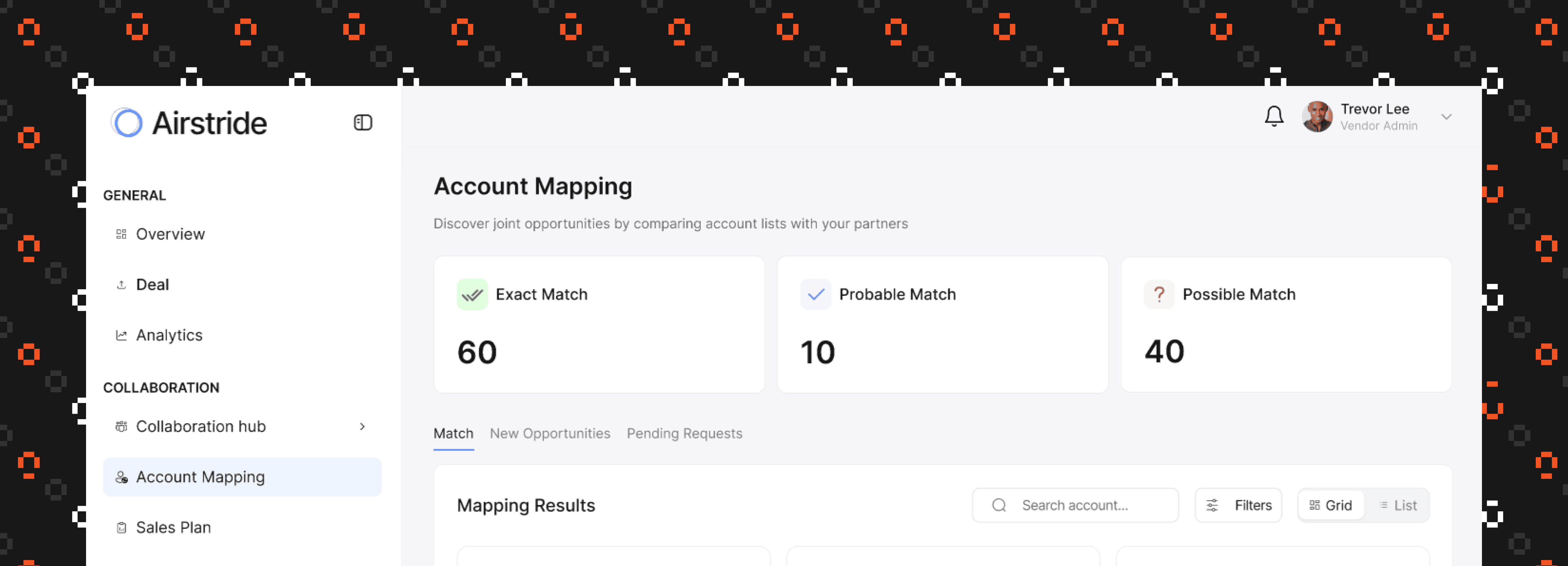 Airstride Account Mapping ovevriew