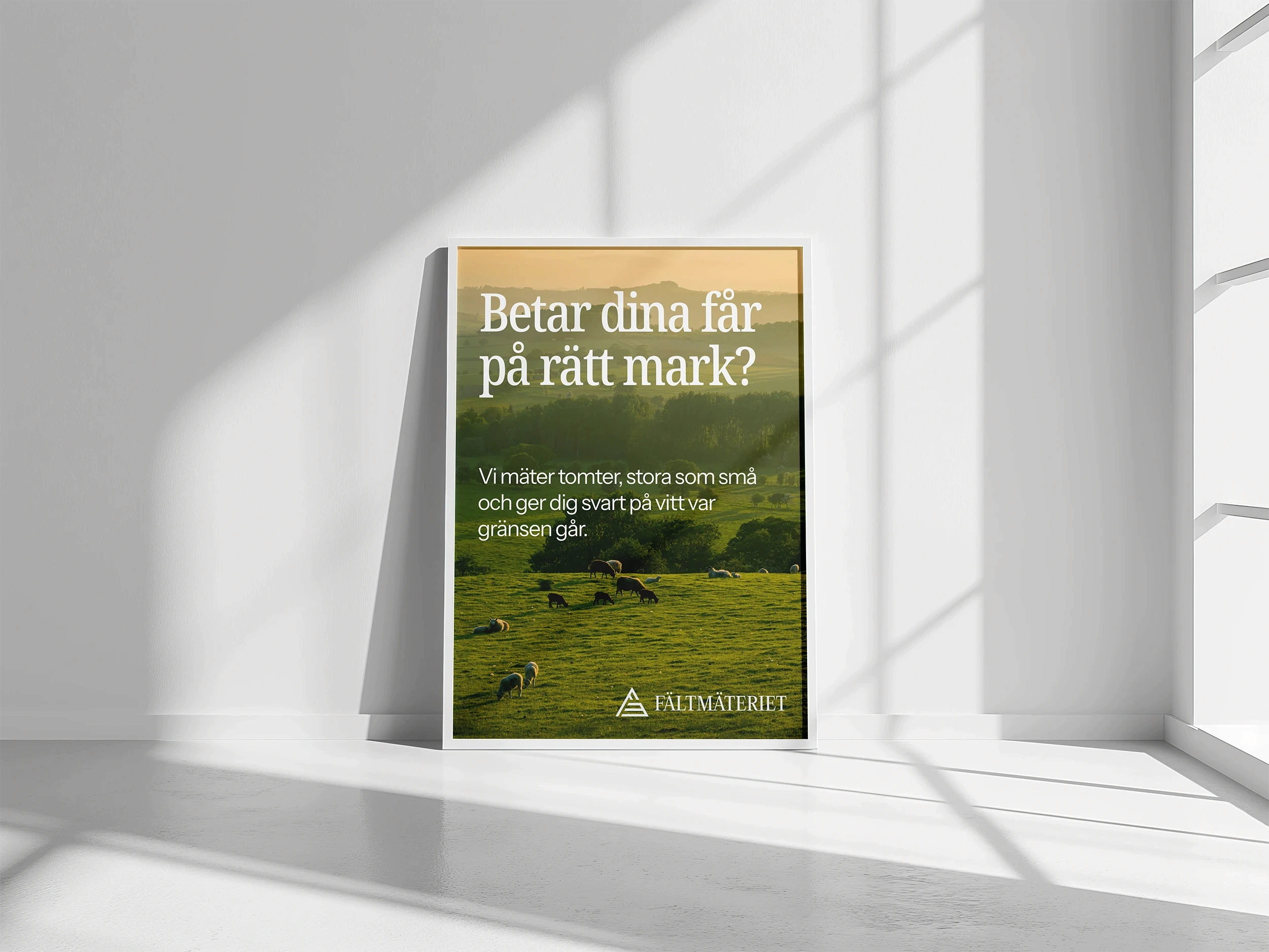 En varumärkesposter till Fältmäteriet