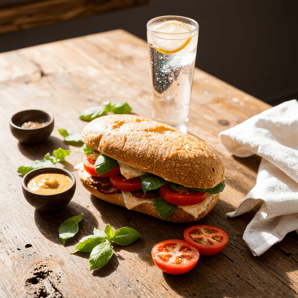 product photography of Gourmet Sandwich