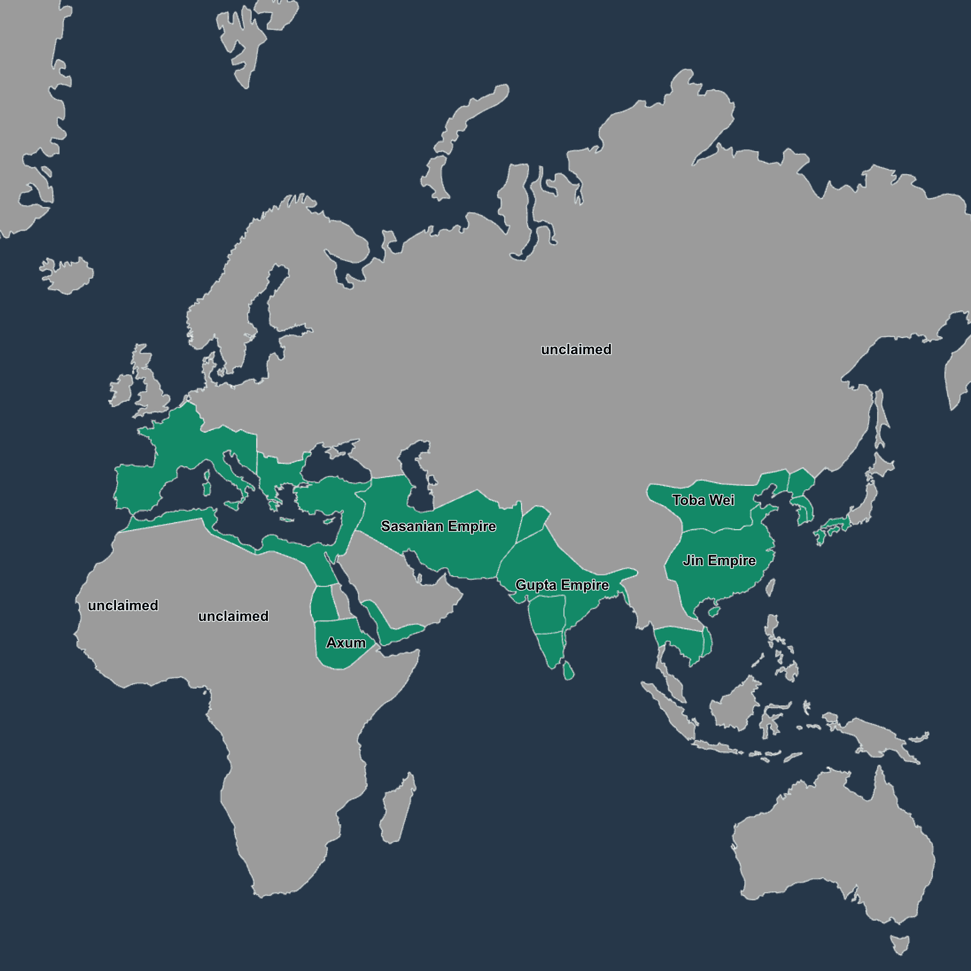 History lesson map showing trade routes with class annotations