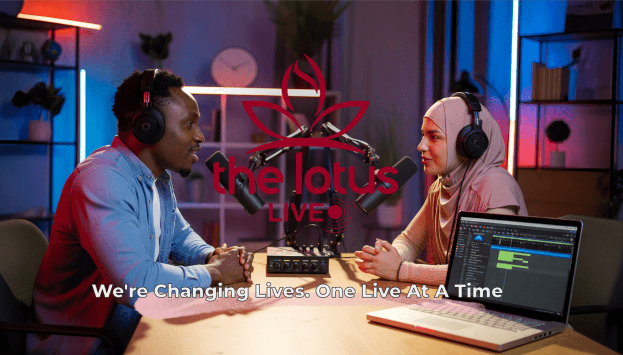 Creative Direction of the lotus live podcast powerpoint