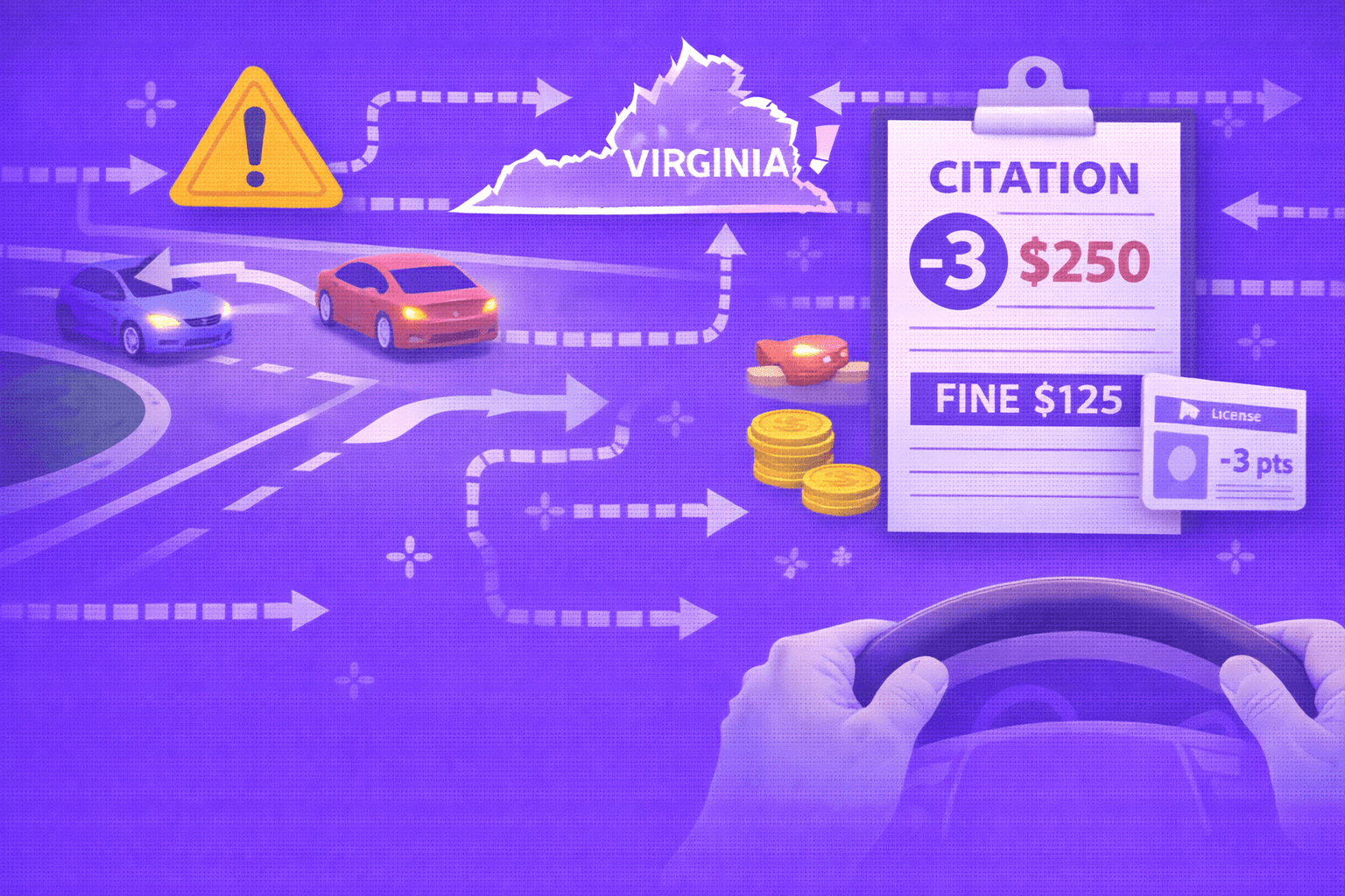 Virginia Improper Left Turn Ticket: Fines, Points & How to Fight It