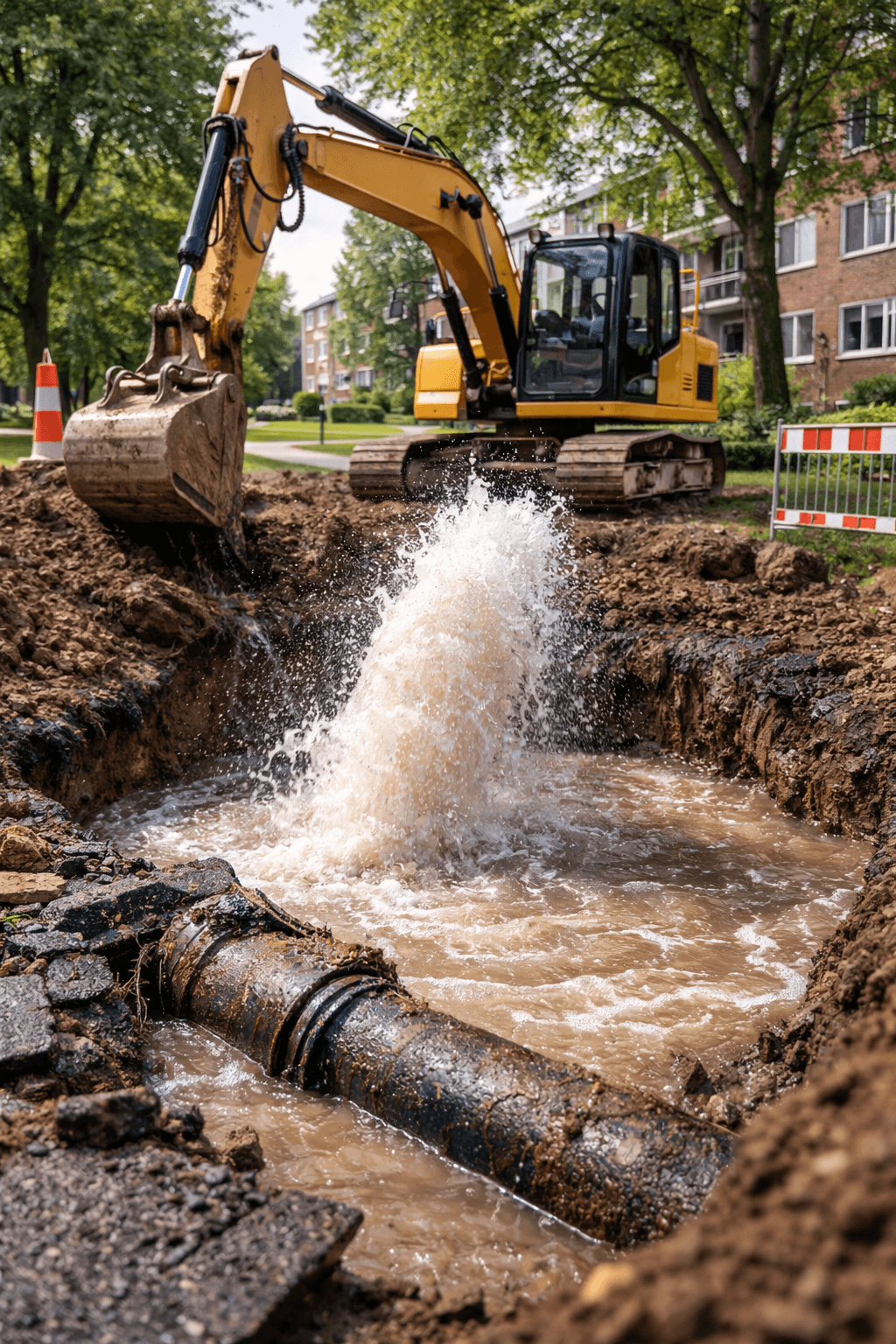 a construction vehicle in a dirt field