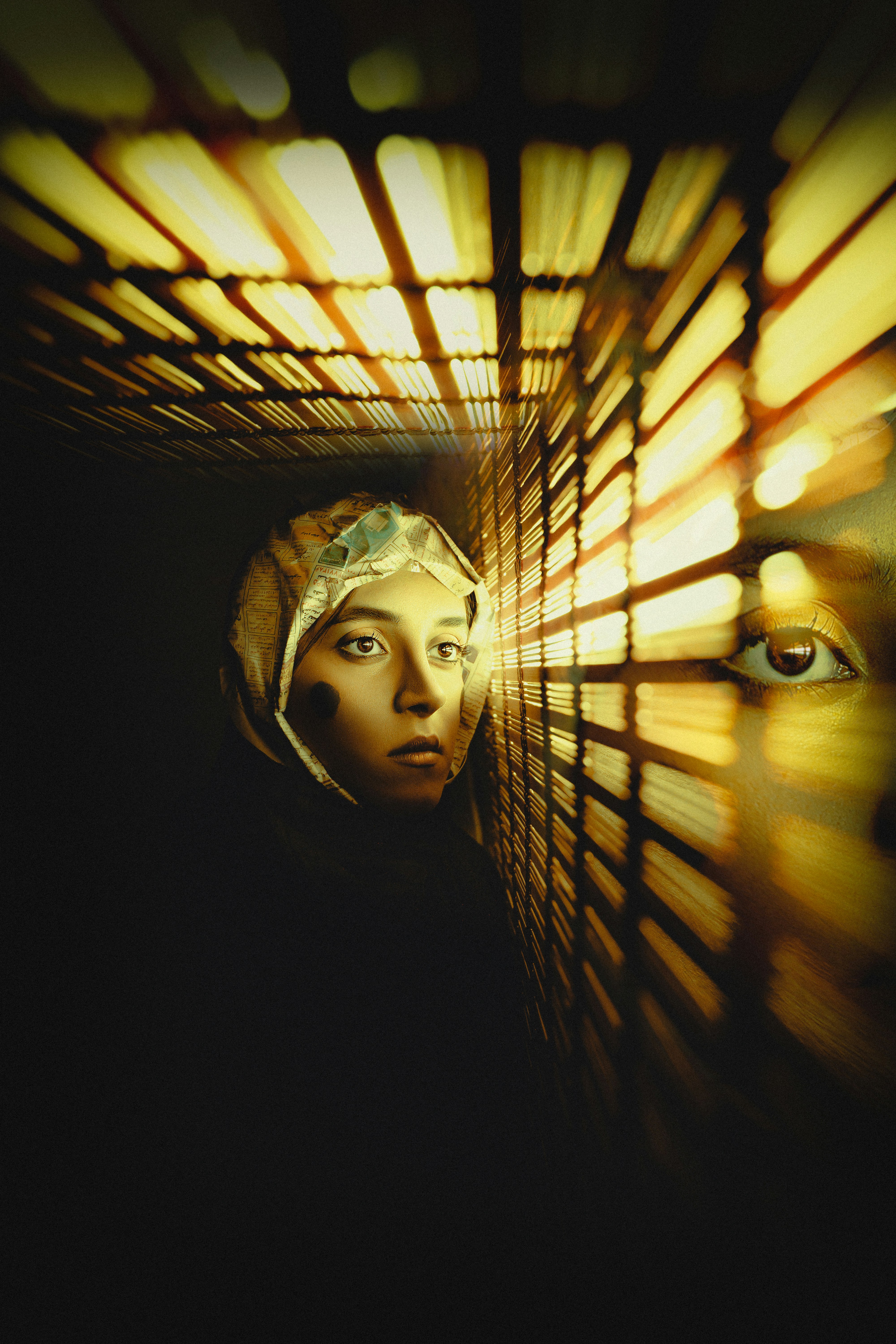 a person looking at the camera