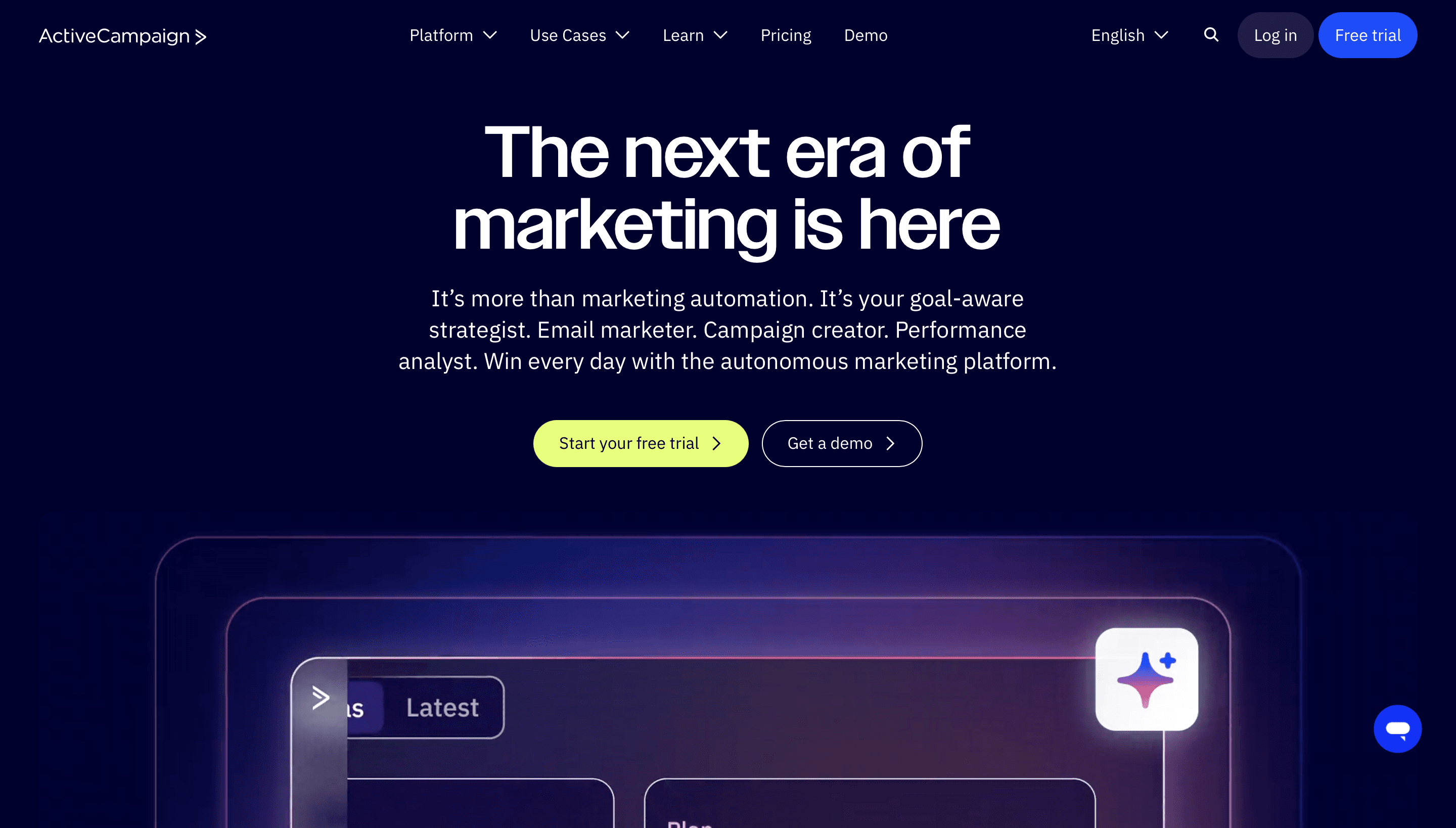 Active Campaign home