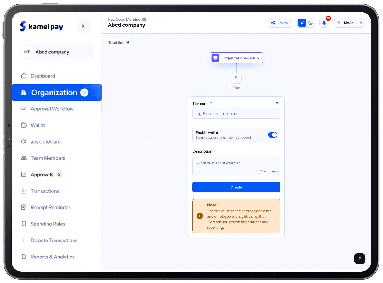 Organization View