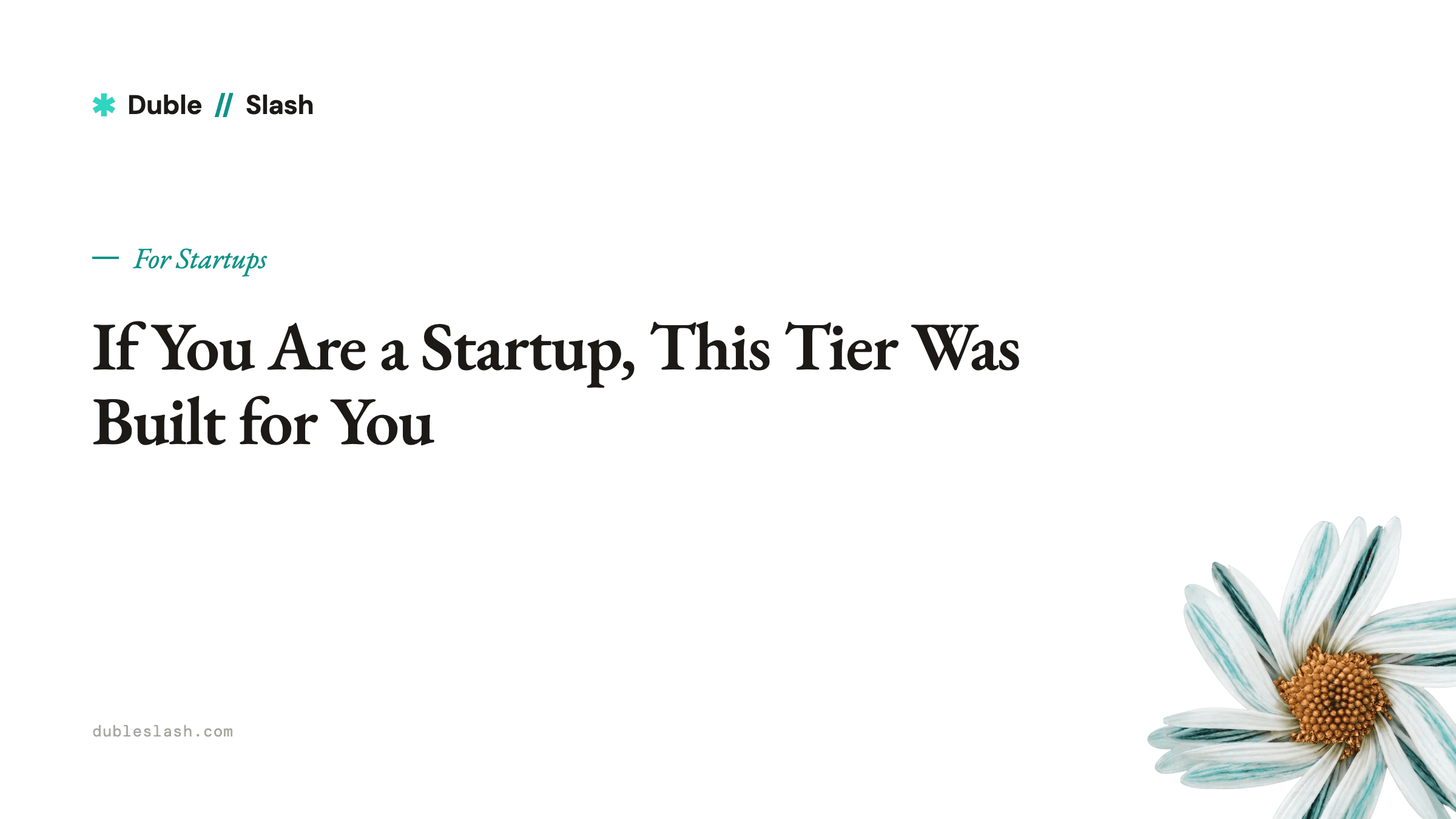 If You Are a Startup, This Tier Was Built for You