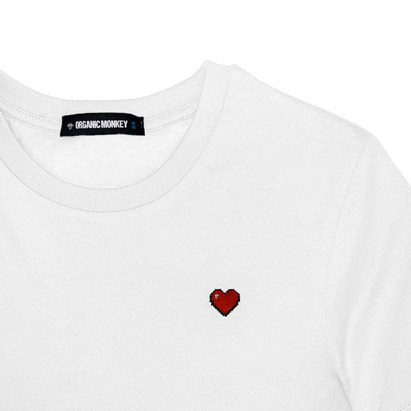 Pixel Heart T-Shirt | Organic Monkey