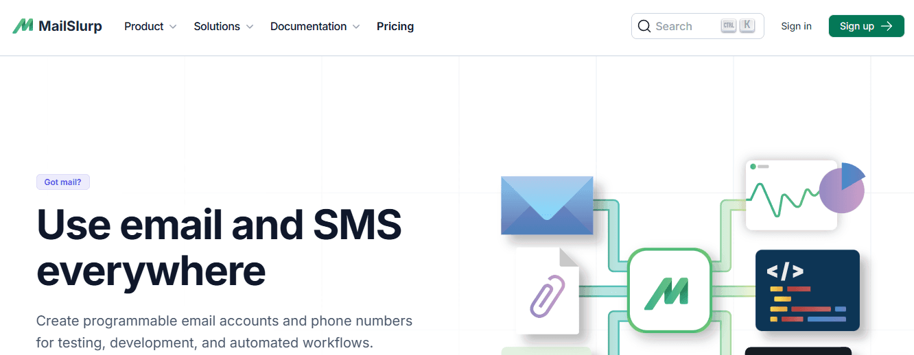 Mailsurp - inbox delivery