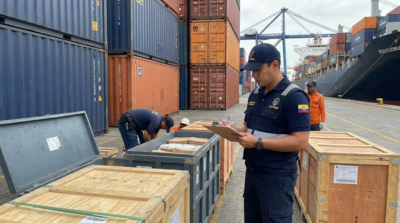 Contenedores en aduana