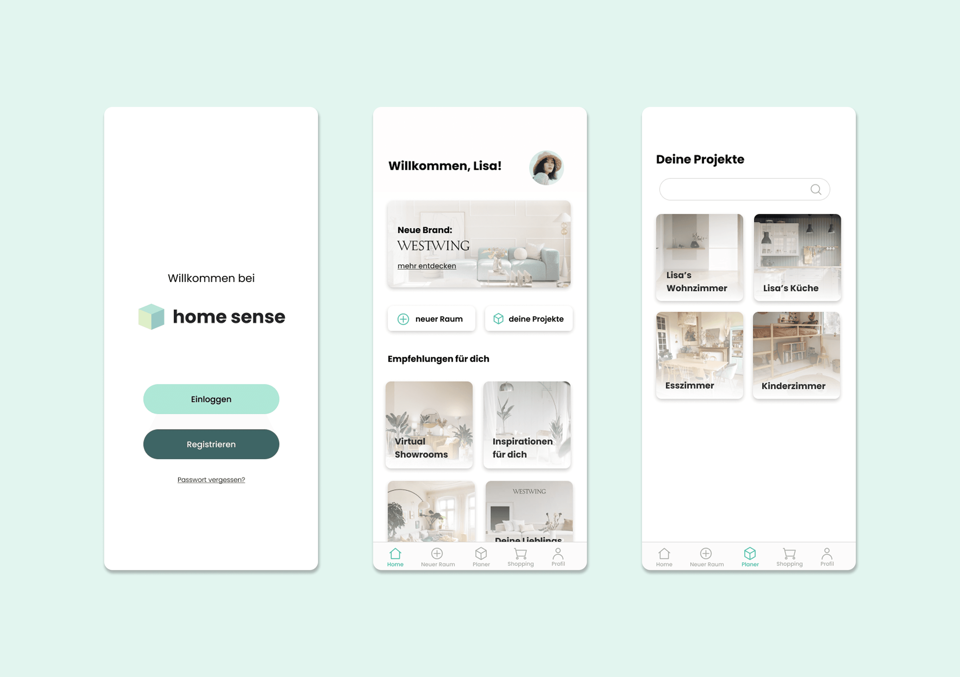 Additional Home Sense app features