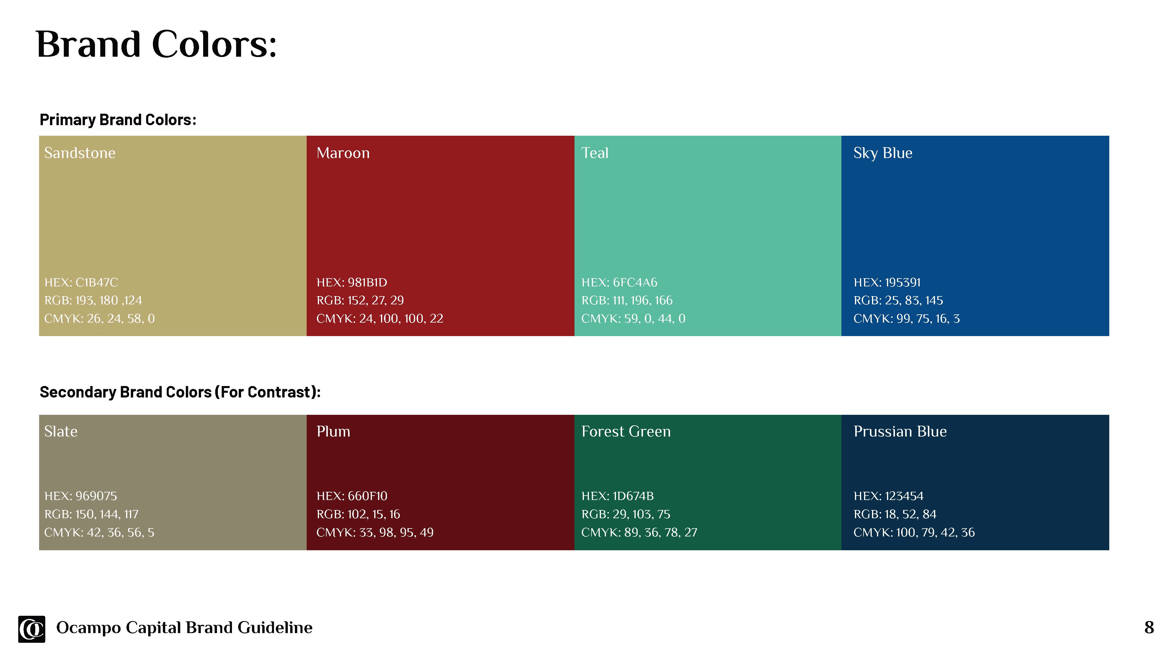 Ocampo Capital Brand Deck