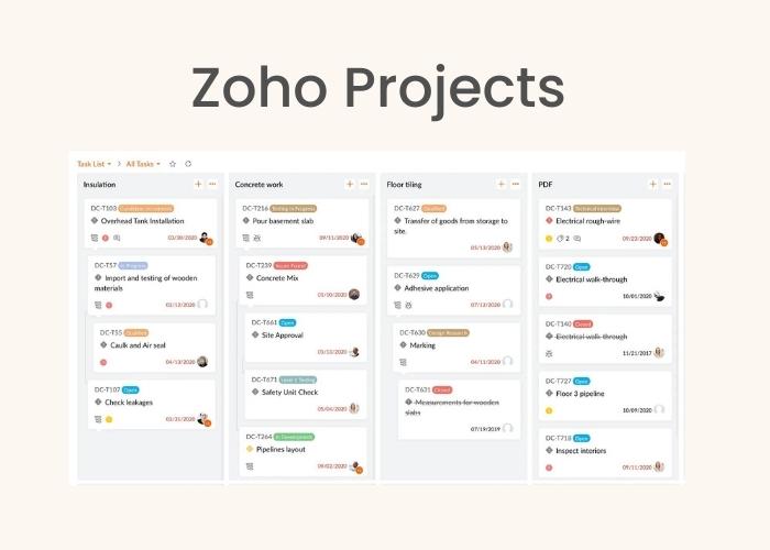 Zoho - Project management software